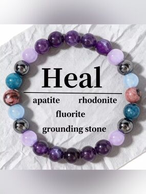 JD Gems jewelry heal Beaded Bracelet natural stone 6/8/10mm